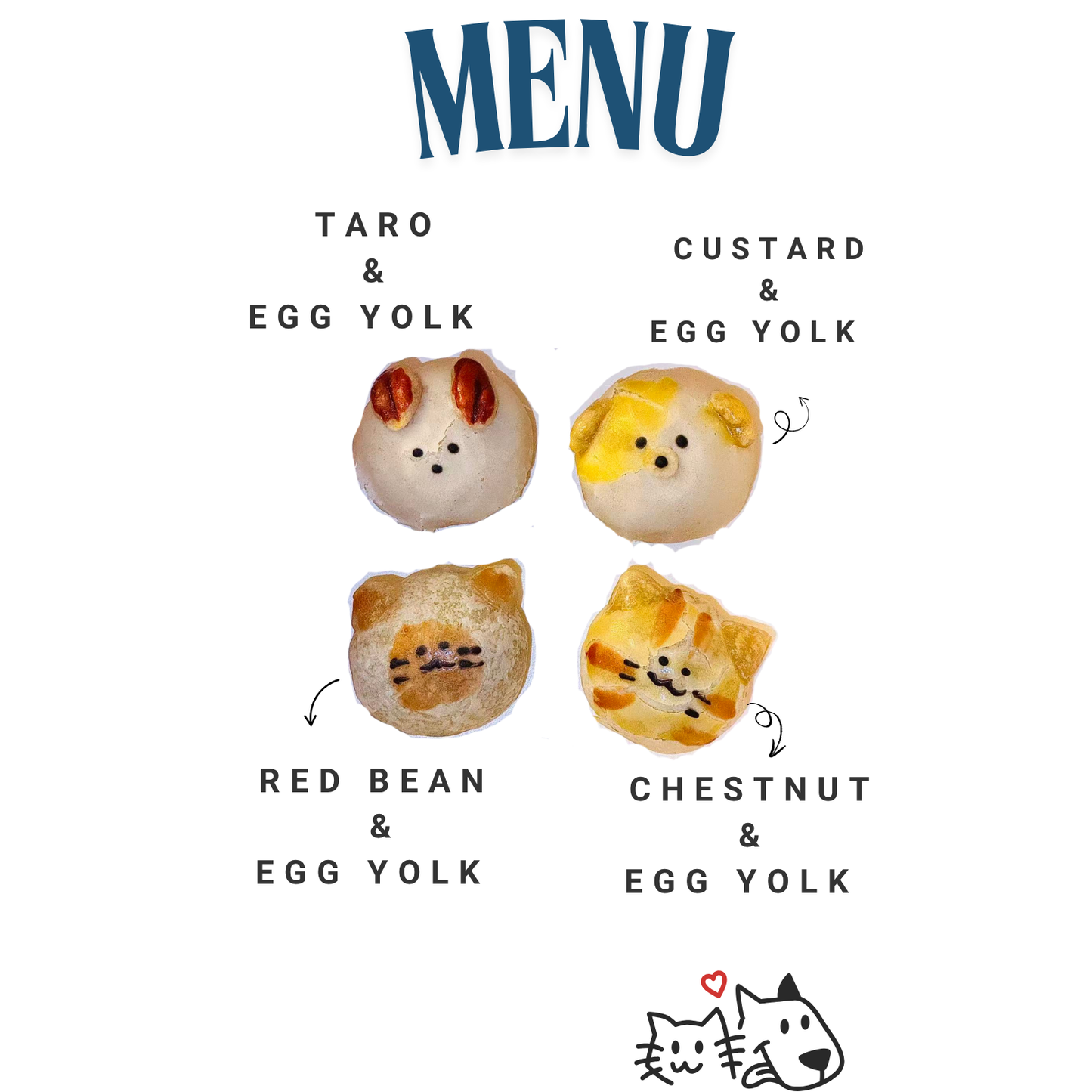 Animal cake(rabbit, cats, dog)